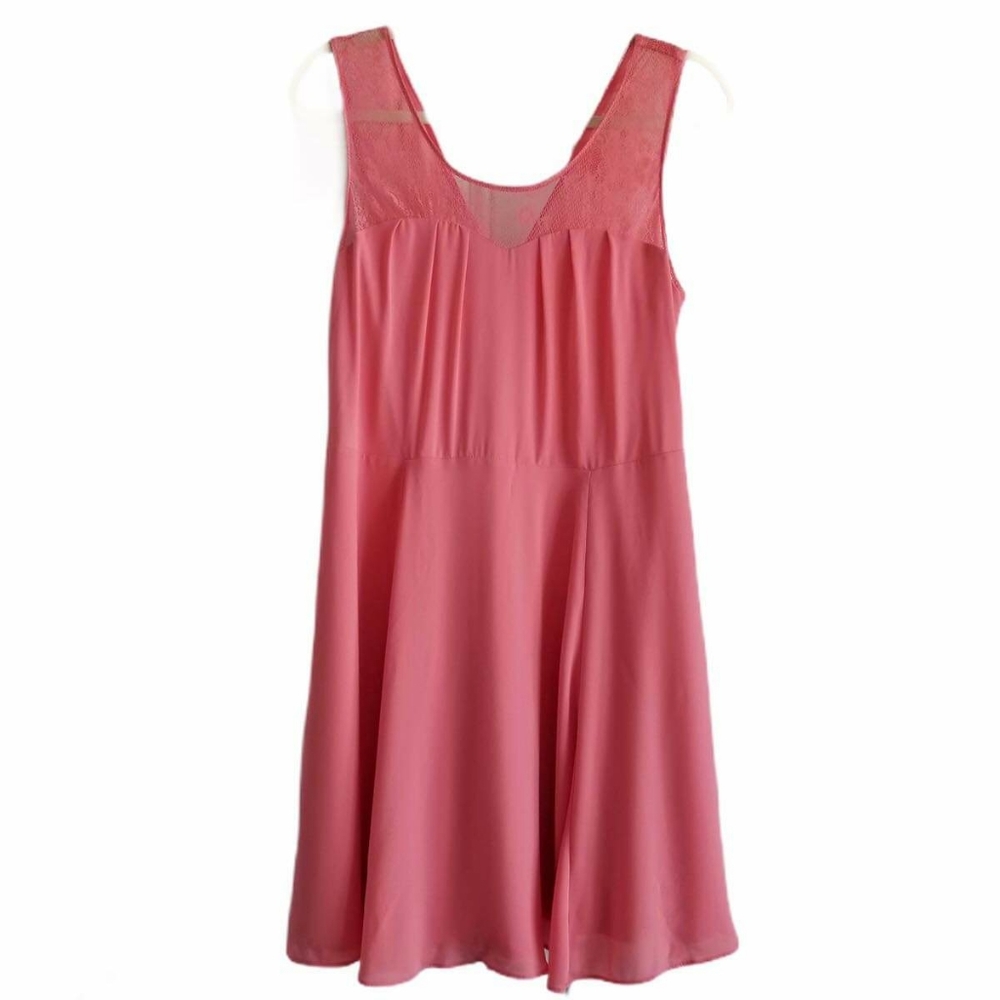 EXPRESS CORAL PINK LACE DRESS